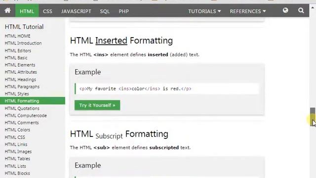 Web Development - HTML5 Tags (Basic Tags w3school.com)