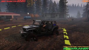 SnowRunner - Jeep Rubicon 2020 - Мичиган - Блэк-Ривер - Поляна в ельнике - #344
