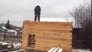 Баня 3 на 4 В одну каску серия 4