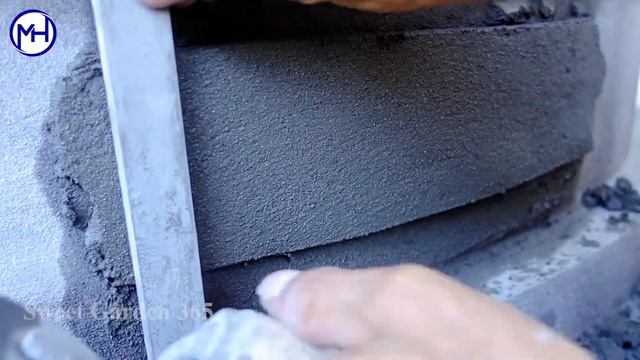 DIY a beautiful waterfall aquarium from cement for your garden corner смотреть онлайн