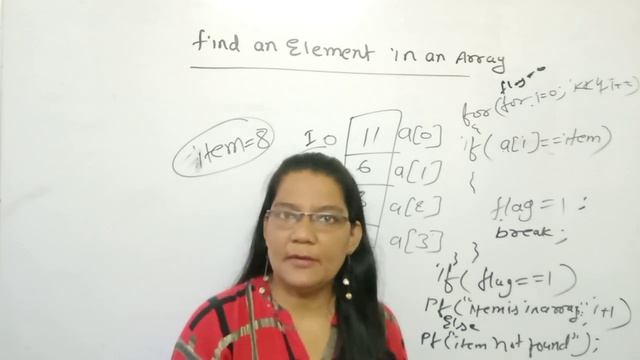 C program to find an Element in an Array in Hindi | linear search in array in hindi смотреть онлайн