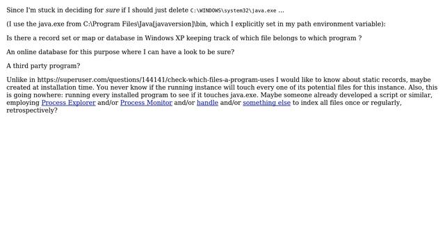 Which program does \*this instance\* java.exe belong to? Why is it there, and can I remove it... смотреть онлайн
