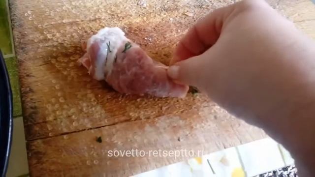 Простой рецепт из мяса свинины - пальчики с чесноком и укропом жареные на сковородке