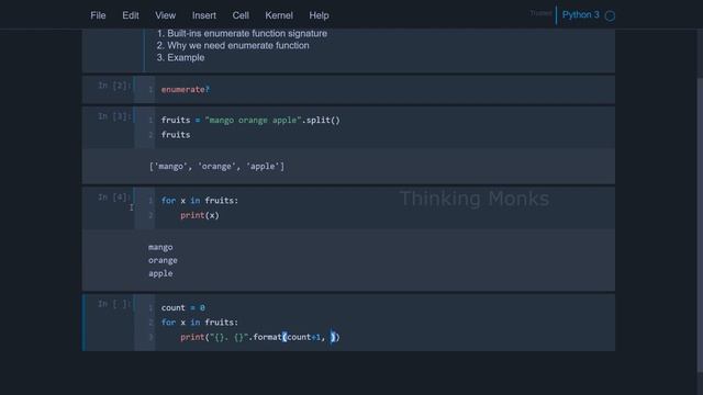 Python Builtins - Function Enumerate