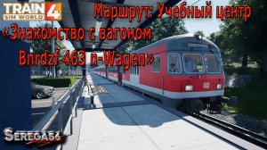 Train Sim World 4: Знакомство с «Bnrdzf 463 n-Wagen»