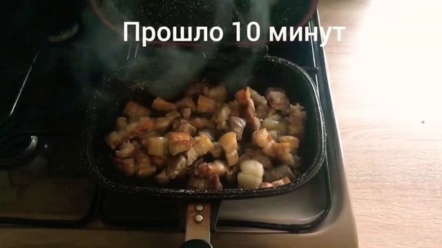 Рецепт грудинки жареной с печенью