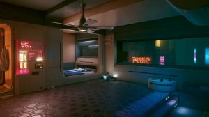 CYBERPUNK 2077 V's Apartment Ambience w/ Background Chatter | Ambient Room