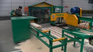 Дисковый многопил в работе. Видео