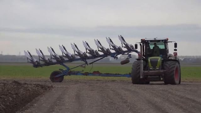 Amazing Agriculture Machine | Ploughing & Drilling | 2x Claas Xerion | Lemken 9 furrow & Karat 9