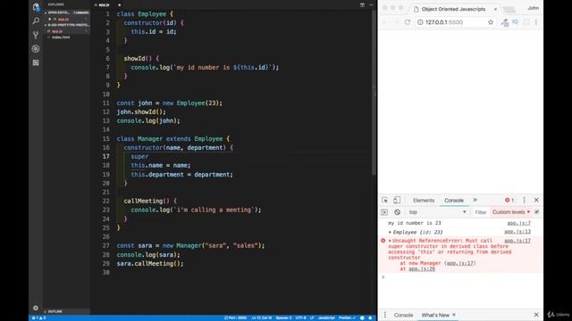 Modern Javascript ES6 - ECMAScript 6 - Complete Guide - Javascript Classes Inheritance