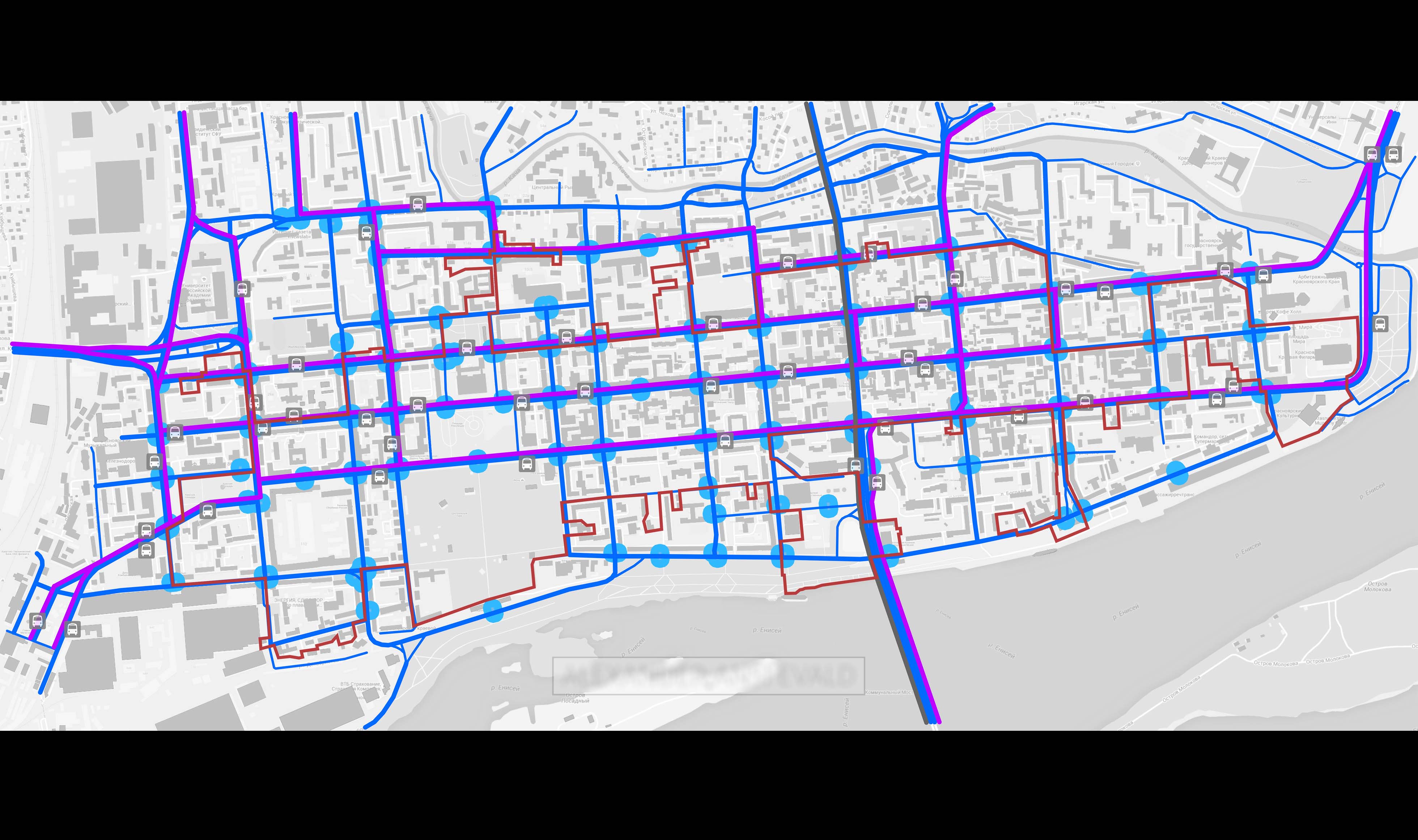 Транспортная схема красноярска