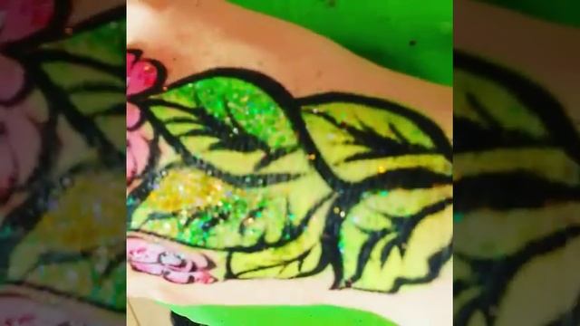 Аквагрим краски сплит (faceart and bodyart) Цветы на руке,бодиарт.(1я часть).Бодиарт.