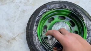 Покраска дисков на скутере с балончика