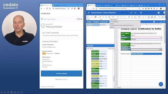 Shopify Dashboard with Streamsheets (Part 1): Connecting Shopify to Apache Kafka смотреть онлайн