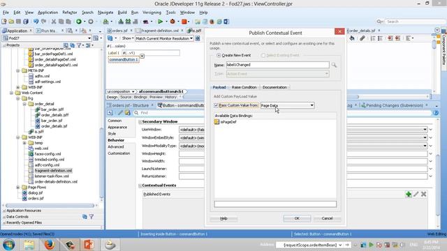 Oracle ADF 11G R2 - 37 Contextual Events смотреть онлайн