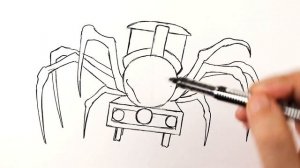 How to draw a Choo-Choo Charles easy