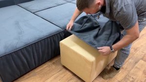 Обзор дивана Лофт ПРЕМИУМ. Угловой диван Loft со съемными чехлами. В антивандальной ткани.