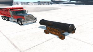 Выстрел из пушки по МАШИНЕ...BeamNG