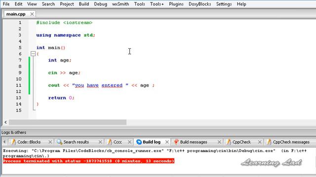 Cin in C++ for Receiving User, Console Input | CPP Programming Video Tutorial