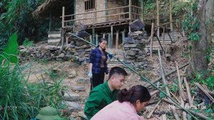 Man Has Two Wives Builds a Life in The Green Forest, Make Bamboo Tables, Knitting - Ep.9