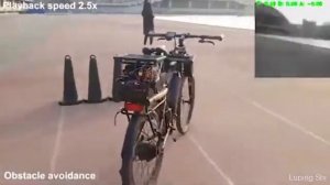 Беспилотный Ai-велосипед сам объезжает препятствия