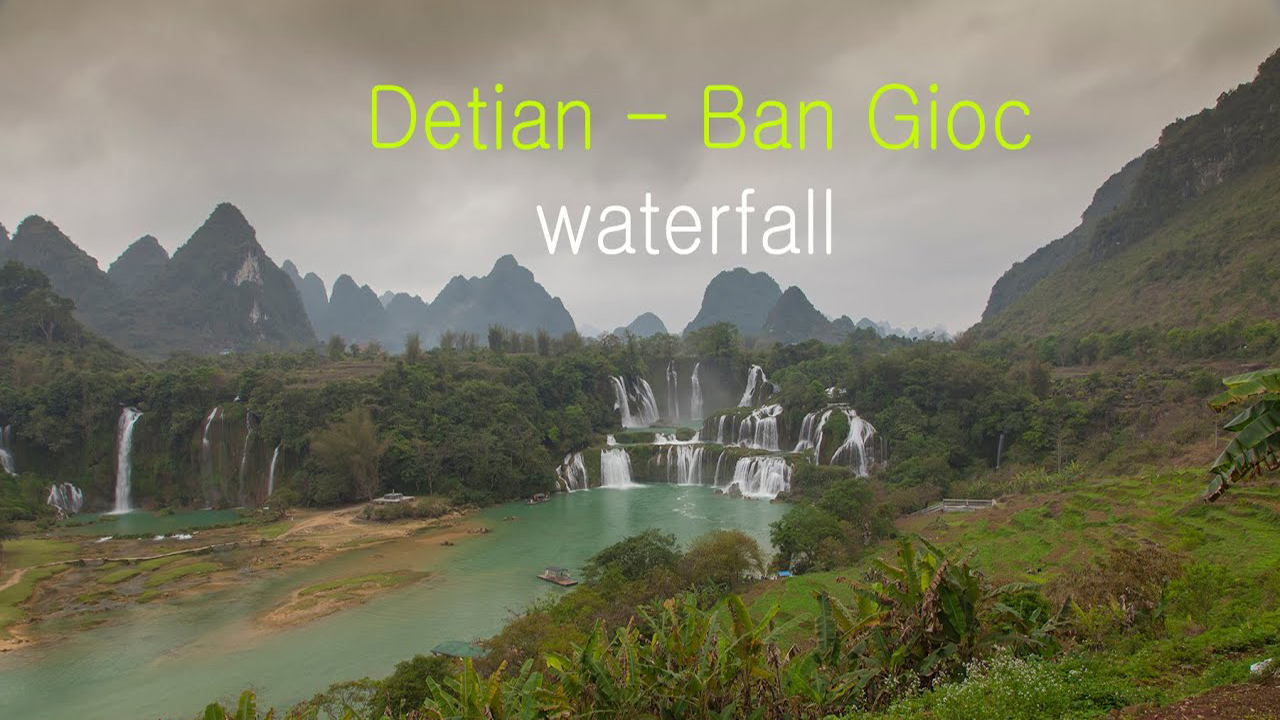 Самый крупный водопад в Азии Детиан  - Банзек /  德天瀑布