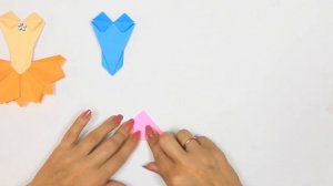 Платье из бумаги для куклы | Origami Dress DIY  | Paper Craft