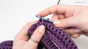 МОДНАЯ СУМКА КРЮЧКОМ _ вязаная сумка из шнура_ crochet bag _ Fashionable bag