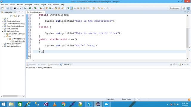 Static Block In Java Part-17 # Static Block # Static Block With Practical Example # Static Block смотреть онлайн