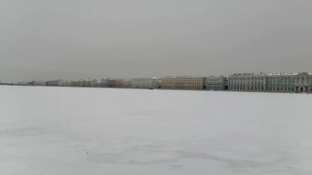 СП-б. Стрелка Васильевского острова. 23.01.2022. смотреть онлайн