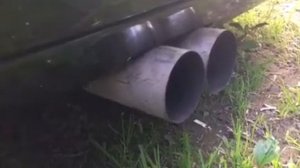 W140 3.2 выхлоп без глушителя