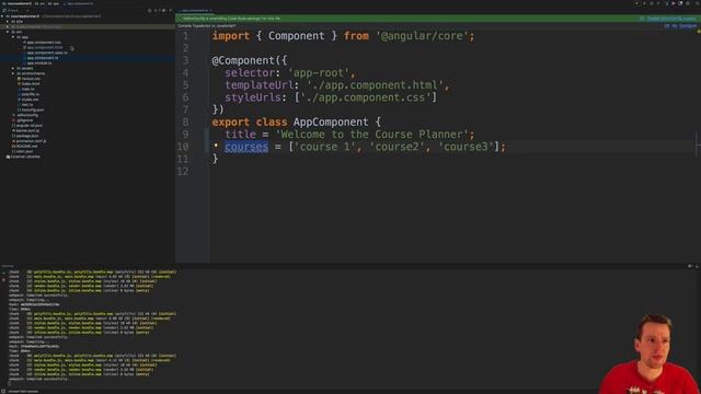 Adding static courses on the main page using ngFor смотреть онлайн