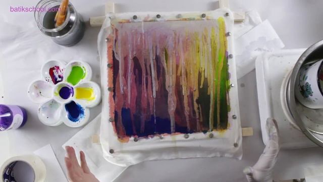 Поливка воском. Горячий батик. смотреть онлайн