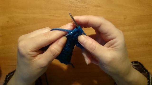 Вяжем спицами :Узор Объёмные + Ромбы # на основе резинки 1|1 смотреть онлайн