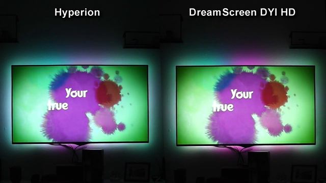 Hyperion and DreamScreen DIY HD Comparison with True Colors Edit смотреть онлайн
