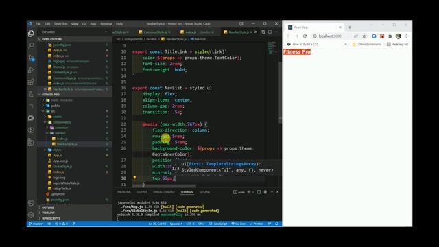 React Website Tutorial - Beginner React JS  Project with Styled-Components  Fully Responsive