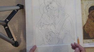 Начинаем писать икону. Как перенести прорись.