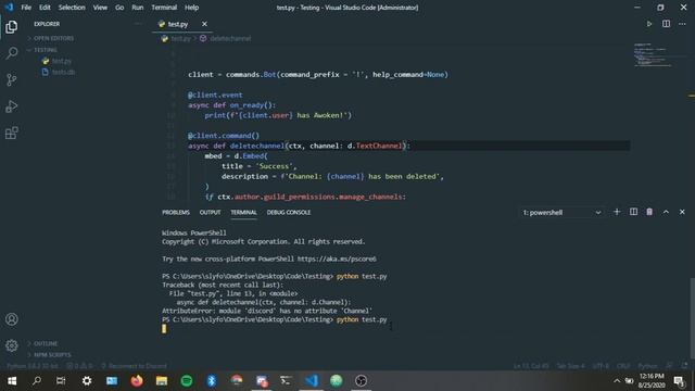 Discord.py Rewrite | Create/Delete Channel Command