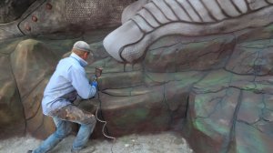 полы  из  бетона,  декоративная  скала,из  цемента, дорожка.