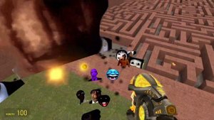 Nico's Nextbots Vs Obunga Maze Gmod
