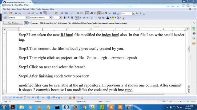 how to change files ,commit,push into git repository смотреть онлайн
