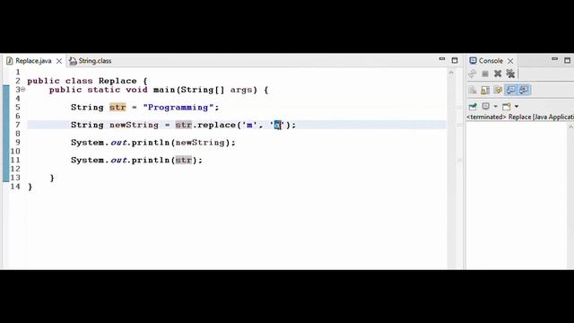 Decoding - Java Prg to replace a character with another character in a String. смотреть онлайн
