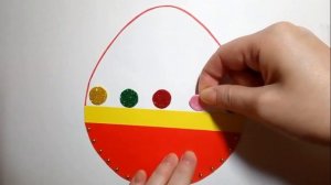 Еaster egg made of colored paper in 1 minute#/Пасхальное яйцо из цветной бумаги за 1 минуту