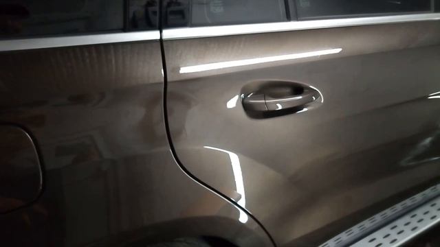 Mercedes GLS. Удаление глубоких царапин.Полировка.Нанокерамика.