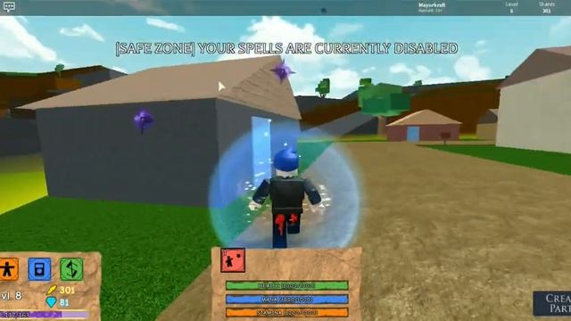 Roblox.Иллюзия  Элементальные поля битвы (Я маг огня!!!)