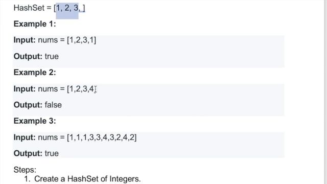 Leetcode | 217. Contains Duplicate | Easy | Java Solution смотреть онлайн