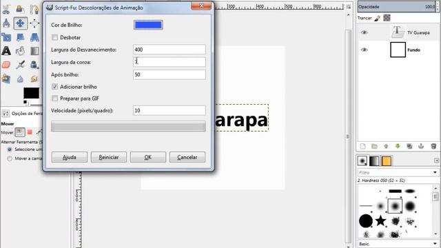 Curso de Design Gimp Artes - 25 - criando texto animado em gif #03 смотреть онлайн