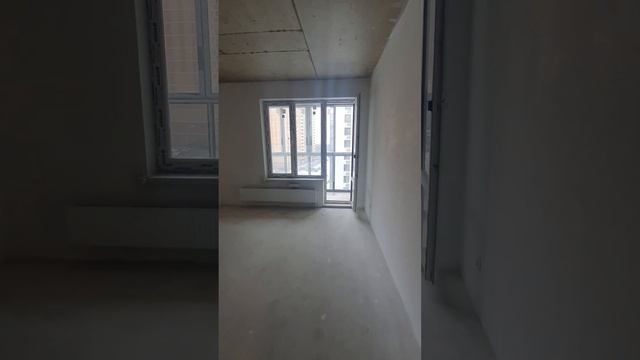 Студия в ЖК "АКВИЛОН ПАРК" отделка white box. Лоджия с панорамным остекление. умный дом
