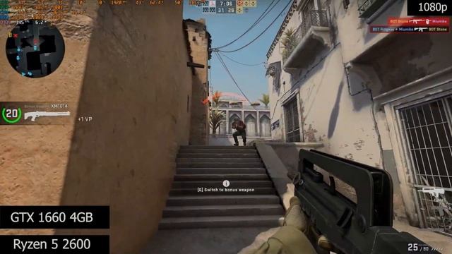 Counter-Strike: Global Offensive│Ryzen 5 2600│GTX 1660 4GB│12 GB RAM #benchmark #vizinet смотреть онлайн