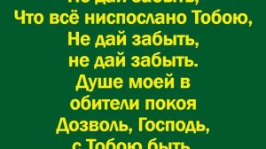 Господи, дай мне с душевным спокойствием